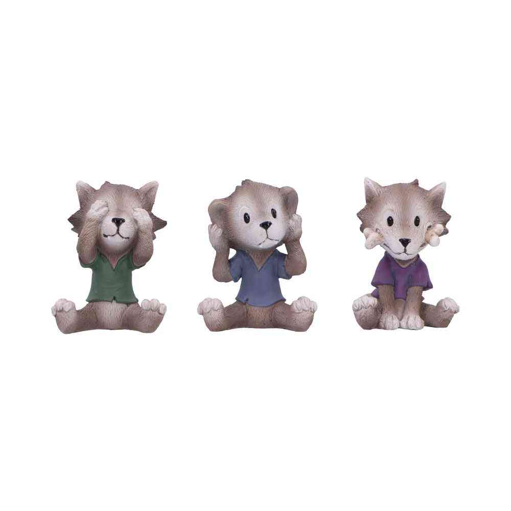 Nemesis Now - Three Wise Werewolves Figurines - Multicolore